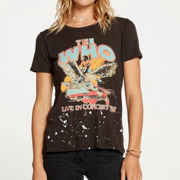 Chaser Tops - Chaser The Who Live in Concert ‘82 Graphic T Shirt